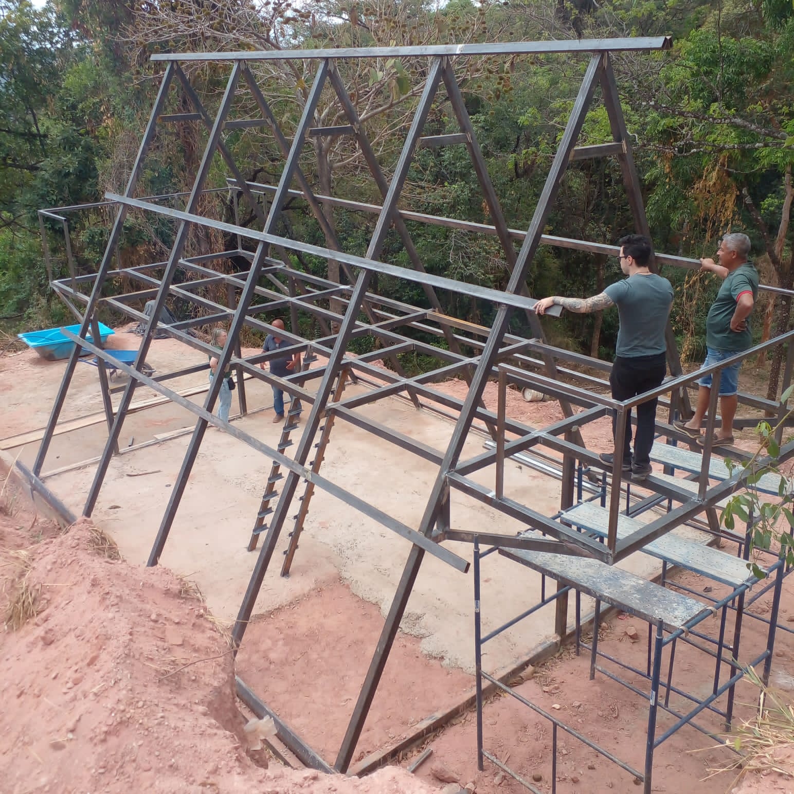 Estrutura metálica chalé