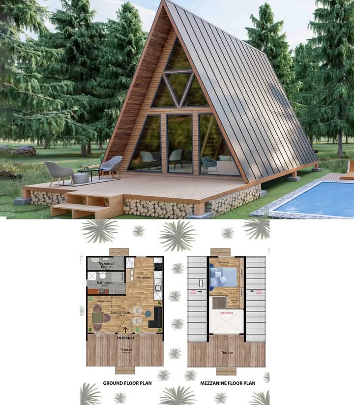 Projeto chalé Construir Casa